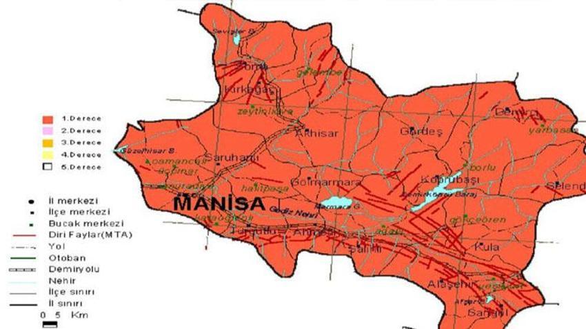 Manisa fay hattı sorgulama! Manisa’da fay hattı var mı, deprem bekleniyor mu 2023? Manisa deprem bölgesi mi, fay hattı nerelerden geçiyor? İlin deprem risk haritası! 