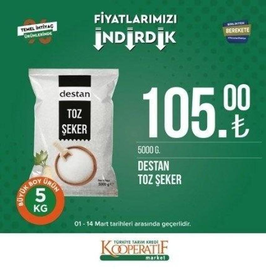 Tarım Kredi Market'te Ramazan indirimi 13-31 Mart 2023 katalog yayınlandı! 9 KG deterjan 104 TL, 5 LT Ayçiçek Yağı fiyatı indi