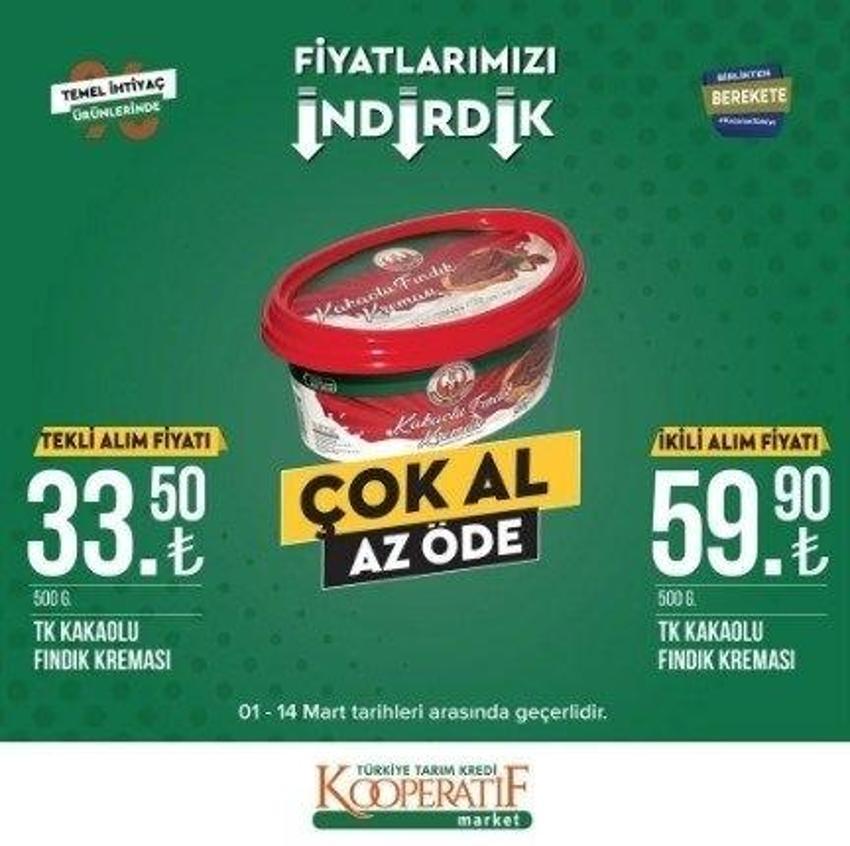 Tarım Kredi Market'te Ramazan indirimi 13-31 Mart 2023 katalog yayınlandı! 9 KG deterjan 104 TL, 5 LT Ayçiçek Yağı fiyatı indi
