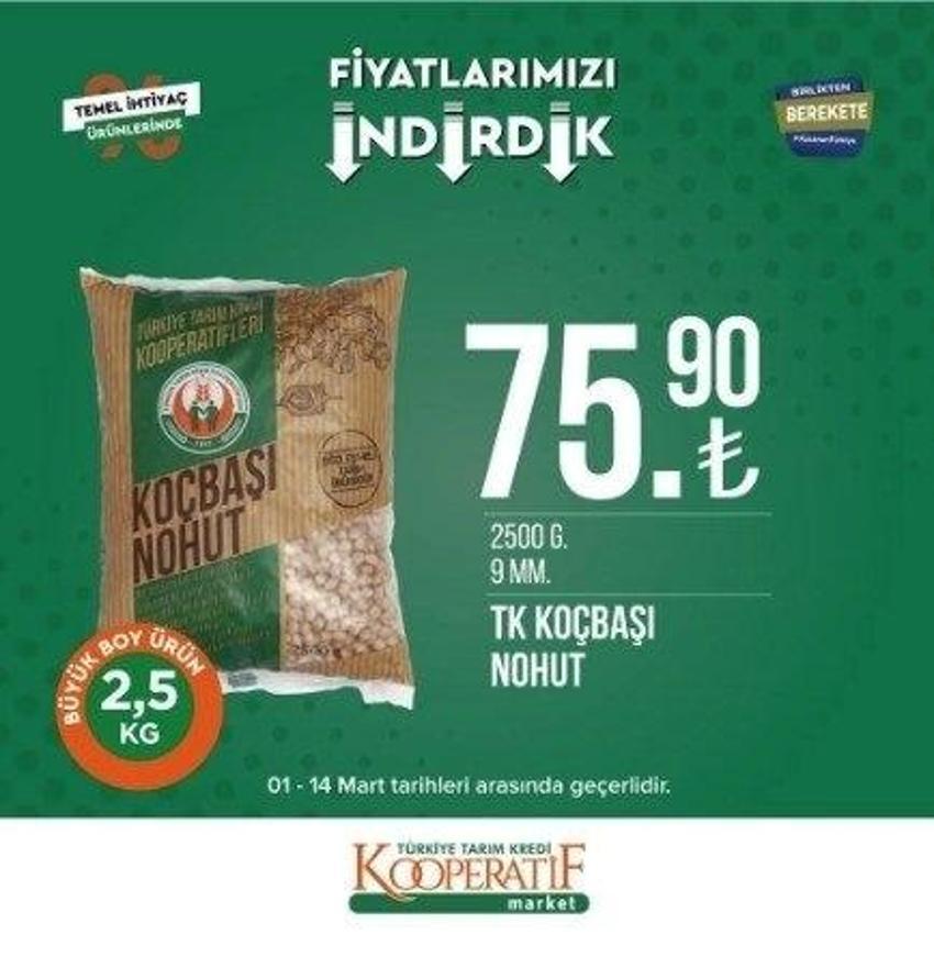 Tarım Kredi Market'te Ramazan indirimi 13-31 Mart 2023 katalog yayınlandı! 9 KG deterjan 104 TL, 5 LT Ayçiçek Yağı fiyatı indi