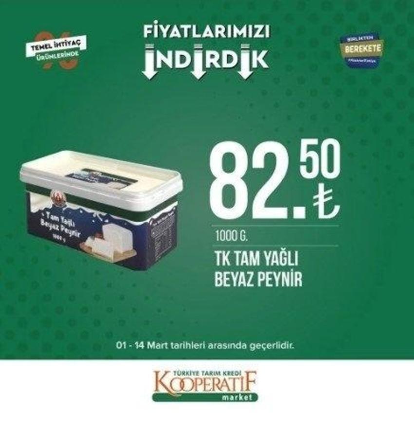 Tarım Kredi Market'te Ramazan indirimi 13-31 Mart 2023 katalog yayınlandı! 9 KG deterjan 104 TL, 5 LT Ayçiçek Yağı fiyatı indi