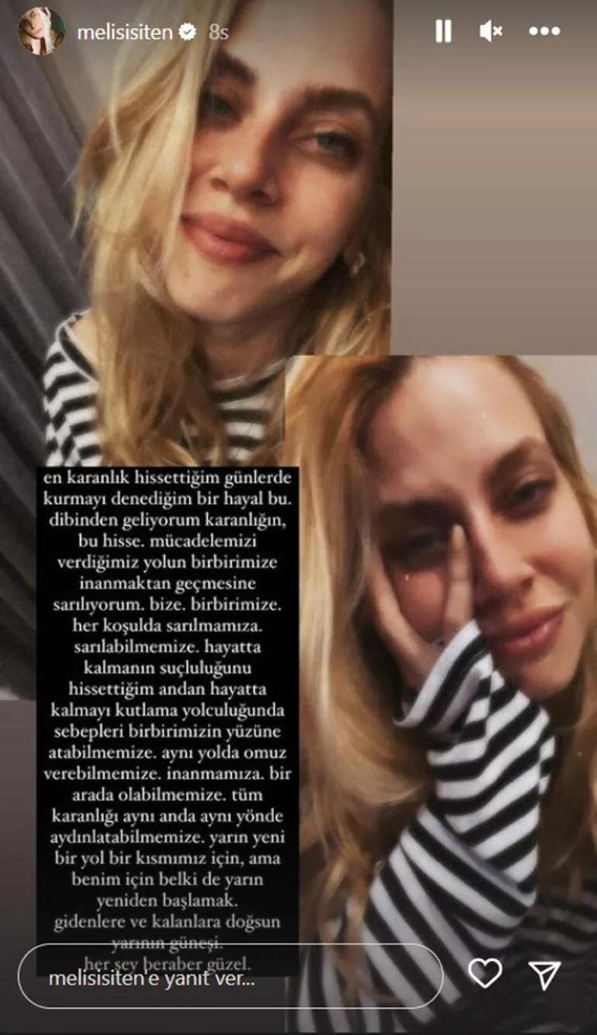 Melis İşiten içini döktü: Dibinden geliyorum karanlığın