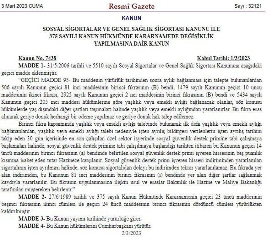 3 Mart 2023 Resmi Gazete Oku! EYT Resmi Gazete Kararı Yayımlandı (resmigazete.gov.tr)