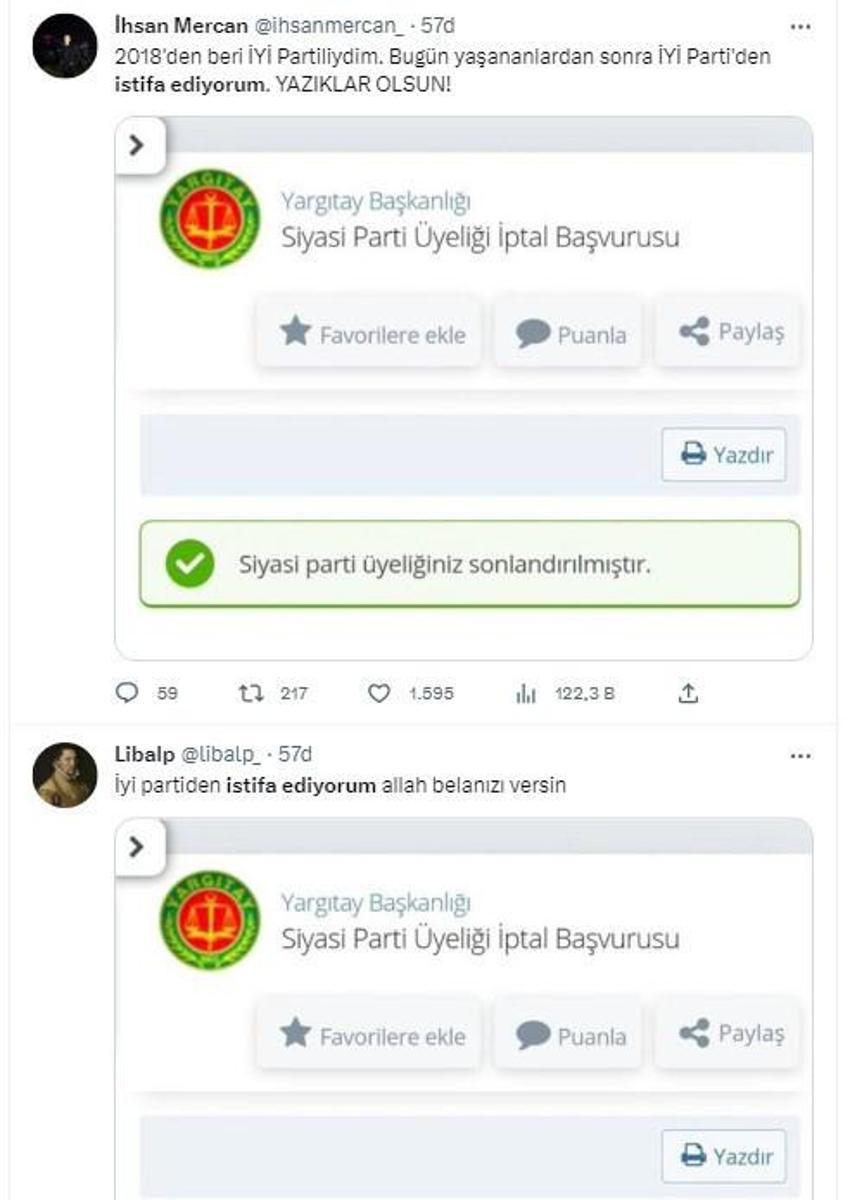 İYİ Parti istifa dalgası! İYİ Parti'den istifa edenler kim, kaç kişi İYİ Parti’den istifa etti? İYİ parti istifa eden milletvekilleri, il başkanları oldu mu? İYİ parti istifa sayısı!