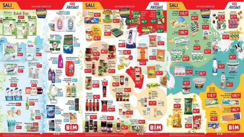 BİM 14 Mart 2023 aktüel katalog yayınlandı! 32'li tuvalet kağıdı 95 TL, Bulaşık tableti 129 TL'ye BİM indiriminde