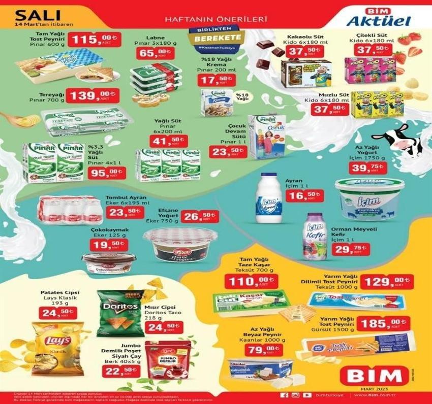 BİM 14 Mart 2023 aktüel katalog yayınlandı! 32'li tuvalet kağıdı 95 TL, Bulaşık tableti 129 TL'ye BİM indiriminde