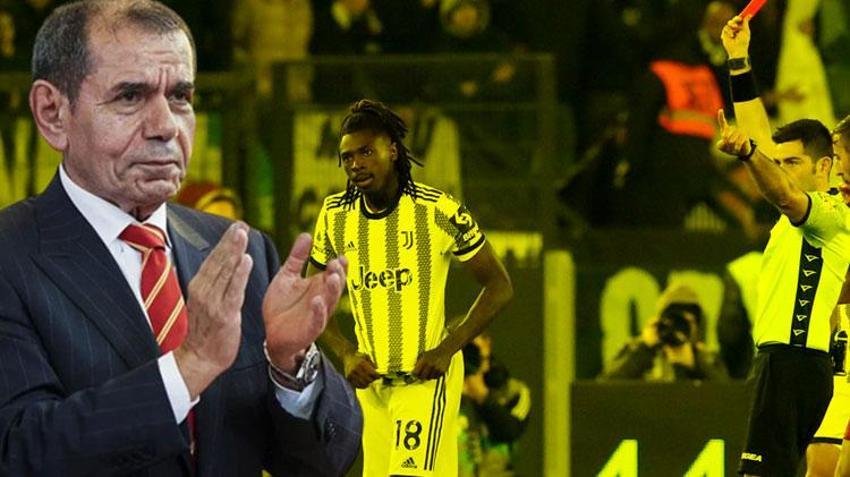 Galatasaray'dan Moise Kean'e teşekkür! Kırmızı kartla oyundan atıldı yılın transferinin önünü açtı