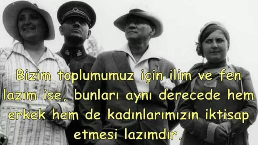 Atatürk’ün kadınlar ve kadın hakları ile ilgili sözleri! Kadınlar gününe özel resimli Atatürk sözleri ile Atatürk’ün 8 Mart ile ilgili sözleri ve Atatürklü kadınlar günü mesajları!