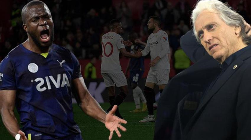 Sanchez Pizjuan'da atamayana atarlar kuralı! Sevilla: 2 Fenerbahçe: 0