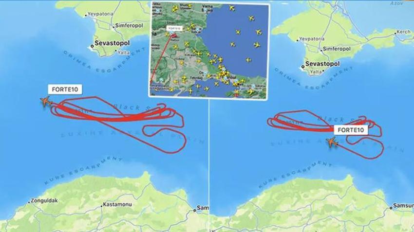 Karadeniz'de radara yakalandı! ABD uçağının Sinop-Sivastopol arasında sır uçuşu