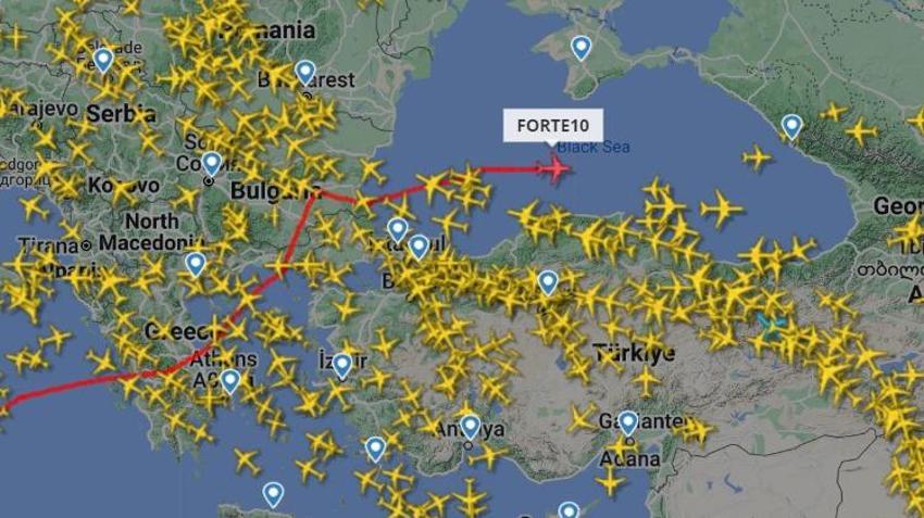 Karadeniz'de radara yakalandı! ABD uçağının Sinop-Sivastopol arasında sır uçuşu