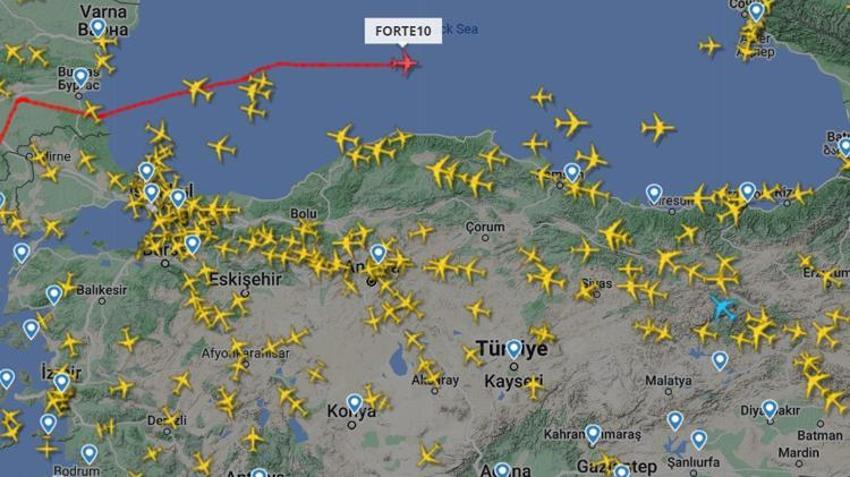 Karadeniz'de radara yakalandı! ABD uçağının Sinop-Sivastopol arasında sır uçuşu