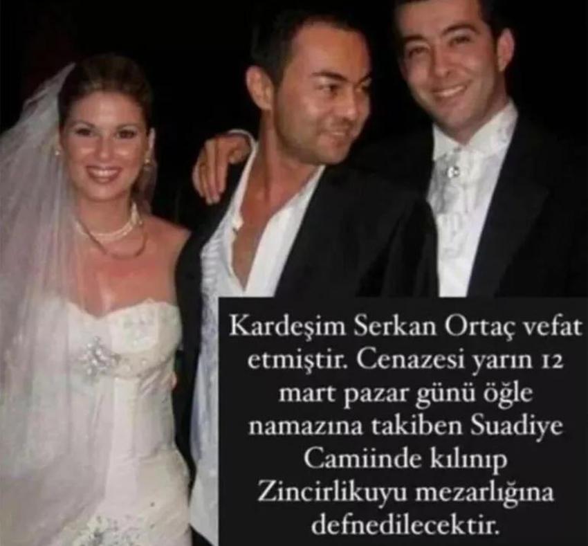 Serdar Ortaç'ın büyük acısı! Kardeşi Serkan Ortaç'ı son yolculuğuna uğurladı