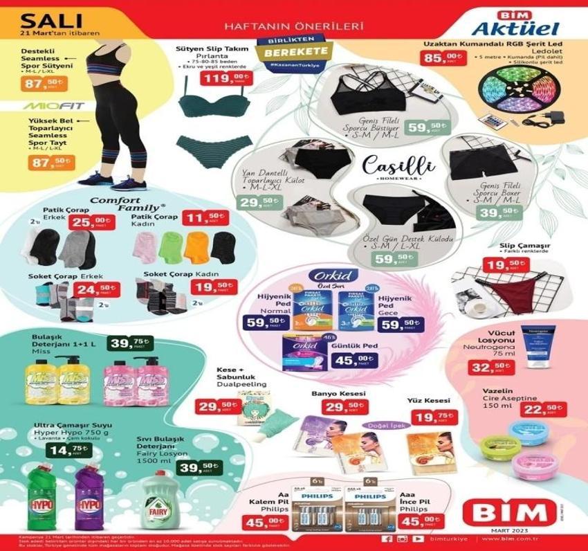 BİM'de Ramazan hazırlığı tamamlandı! BİM 21 Mart 2023 aktüel katalog yayınlandı