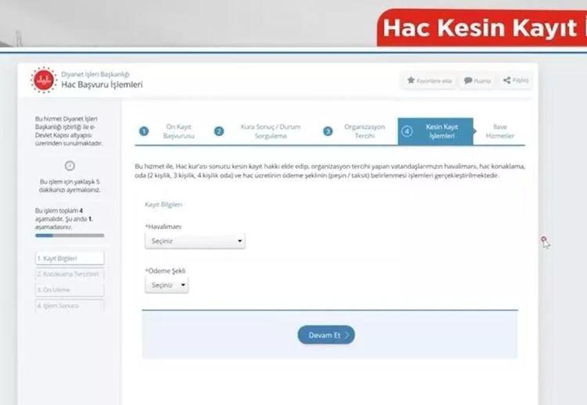 Hac kesin kayıt nasıl yapılır 2023? Diyanet: Adım adım Hac kesin kayıt işlemleri ve organizasyon tercihi...
