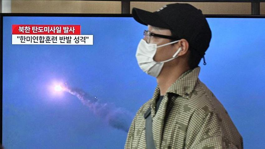 Kuzey Kore lideri Kim Jong-Un emri verdi! Balistik füzeler peş peşe ateşlendi