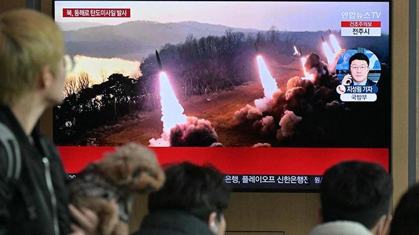 Kuzey Kore lideri Kim Jong-Un emri verdi! Balistik füzeler peş peşe ateşlendi