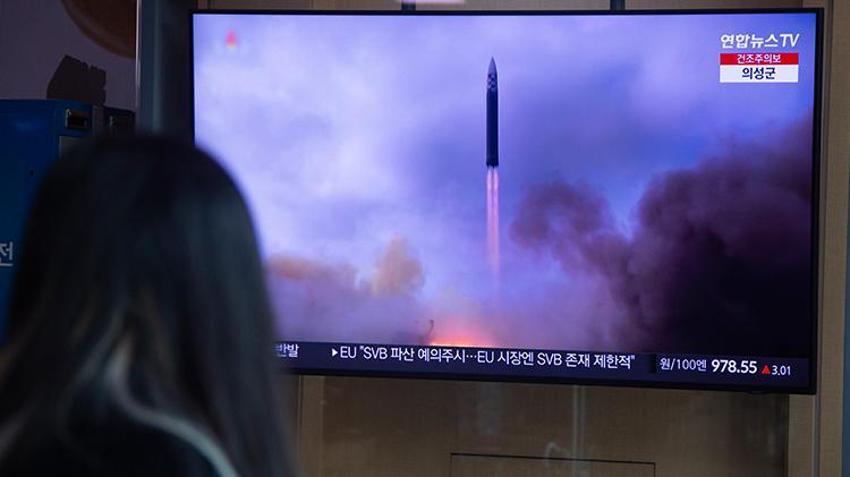 Kuzey Kore lideri Kim Jong-Un emri verdi! Balistik füzeler peş peşe ateşlendi