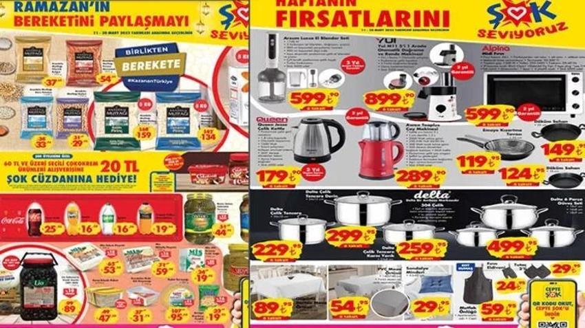 21-28 Mart ŞOK aktüel katalog 2023 yayınlandı! İndirimli ürünlerde Ramazan erzakları var! Güllaç 35 TL, Hurma 14 TL
