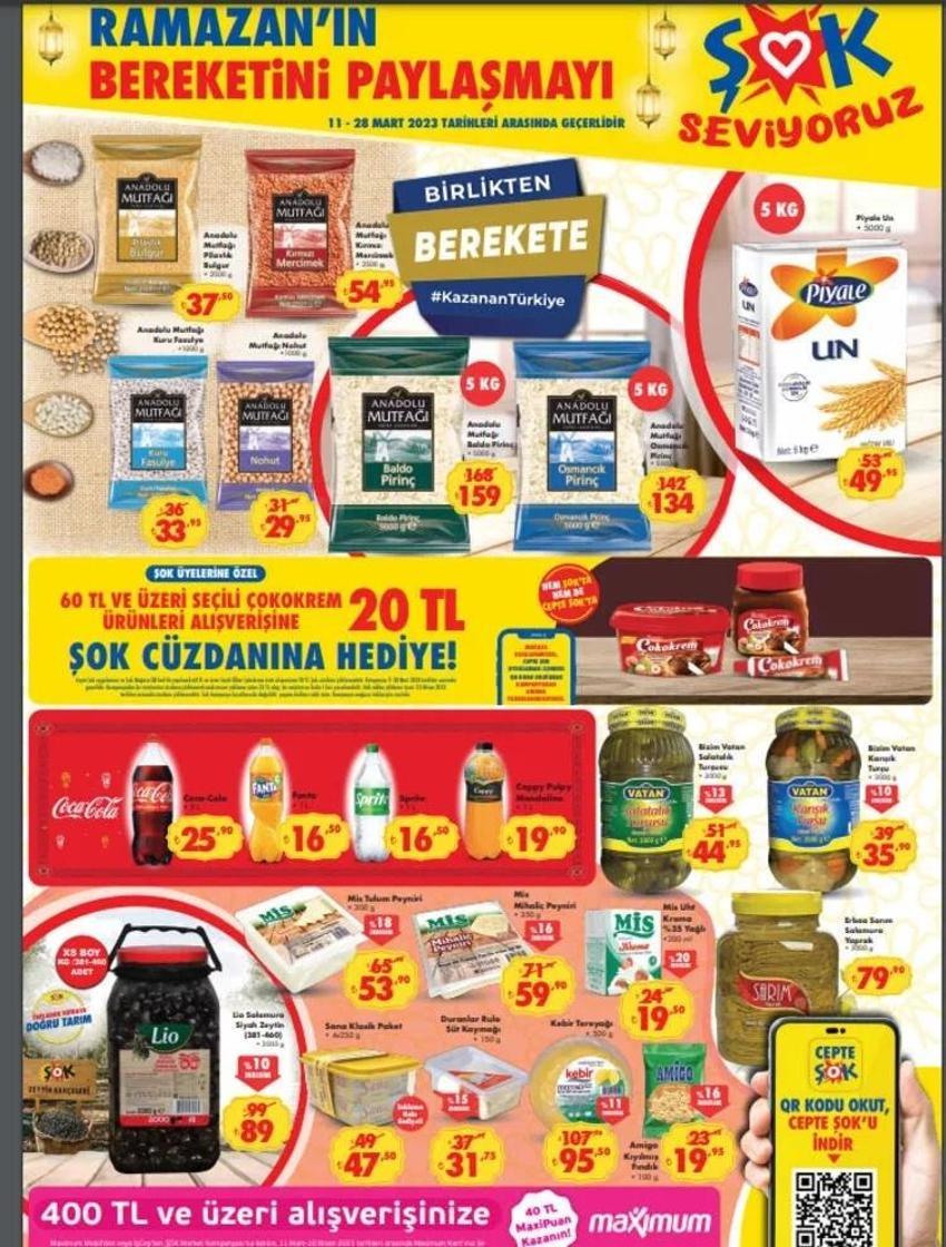 21-28 Mart ŞOK aktüel katalog 2023 yayınlandı! İndirimli ürünlerde Ramazan erzakları var! Güllaç 35 TL, Hurma 14 TL