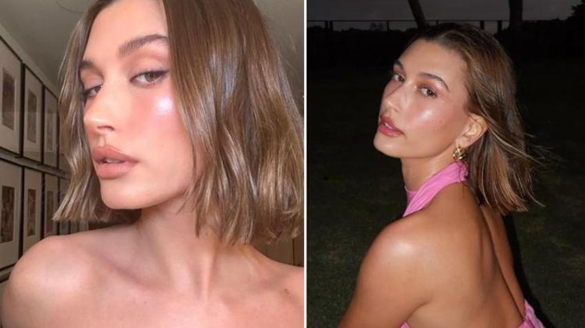 Hailey Bieber süper minisiyle poz verdi! 'Arkamdan konuşun pozu'