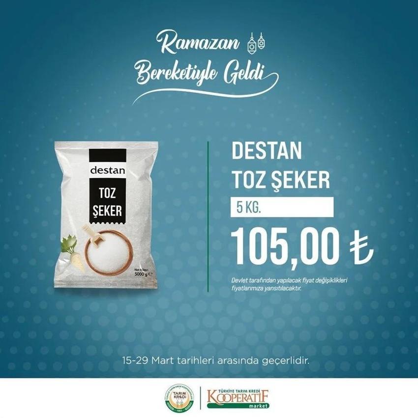 Tarım Kredi aktüel 25-29 Mart 2023 katalog yayınlandı! Tarım Kredi Ayçiçek Yağı, toz şekere ucuz Ramazan indirimi geldi