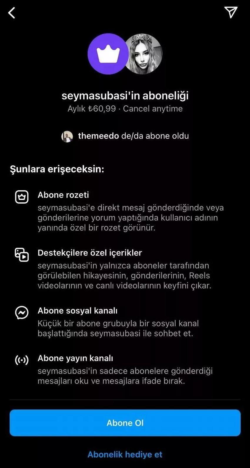 Şeyma Subaşı'dan 'abonelik' açıklaması! 'Umarım birilerinin hayatına dokunabilirim'