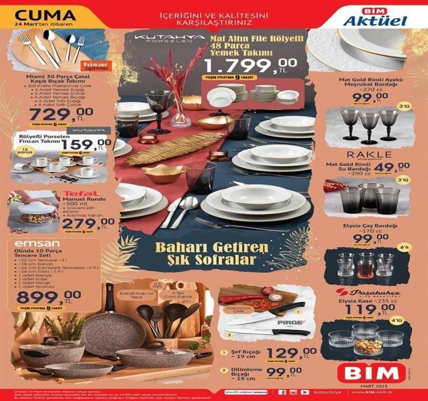 BİM 28 Mart aktüel katalog 2023 yayınlandı! İftar için hurma ve tatlılar indirimler geldi!