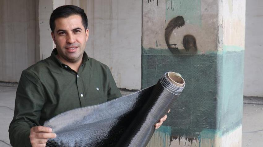 Depreme karşı karbon fiber kumaş! ‘Binaların hasar almasını engelliyor’