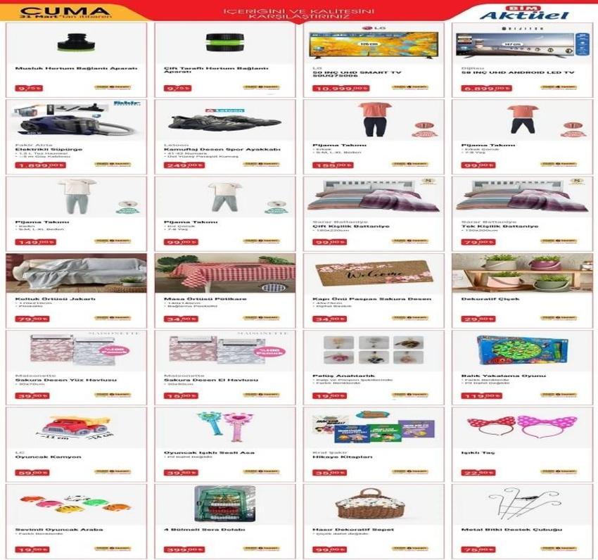 BİM 31 Mart aktüel katalog 2023 yayınlandı! Fırın tepsisi, Letoon spor ayakkabıyla bayrama hazırlık var!
