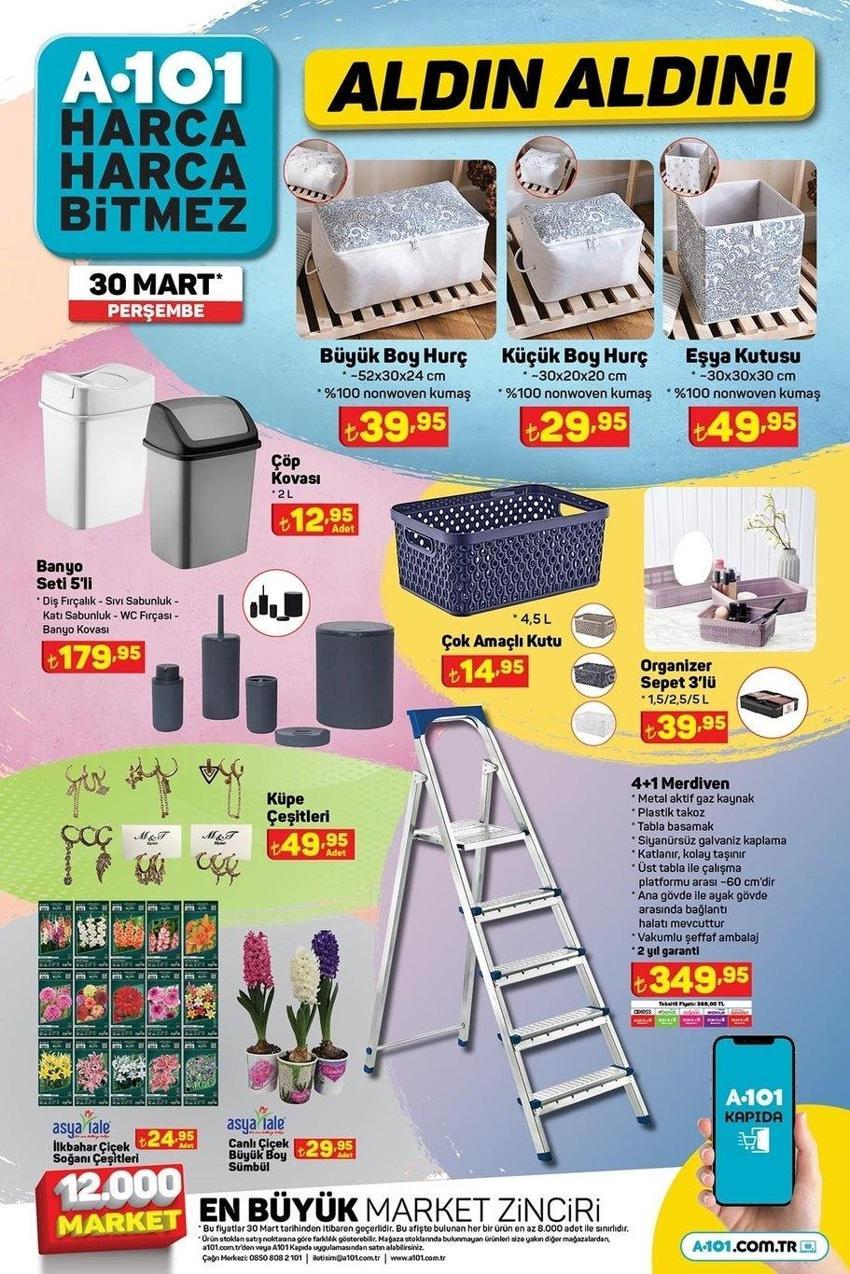 A101 30 Mart aktüel katalog 2023 yayınlandı! Elektrikli araba da var bisiklet de!