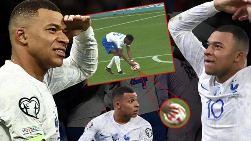 Fransa'da şaşırtan olay; top patladı, frikik kazandı! Mbappe ilk maçında şov yaptı