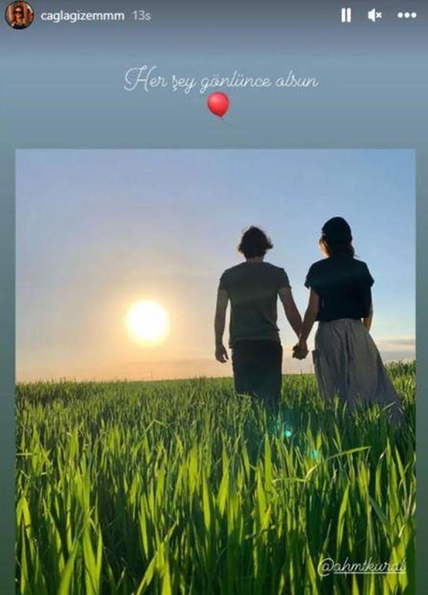 Ahmet Kural ile Çağla Gizem Şahin'den düğün sonrası romantik kareler
