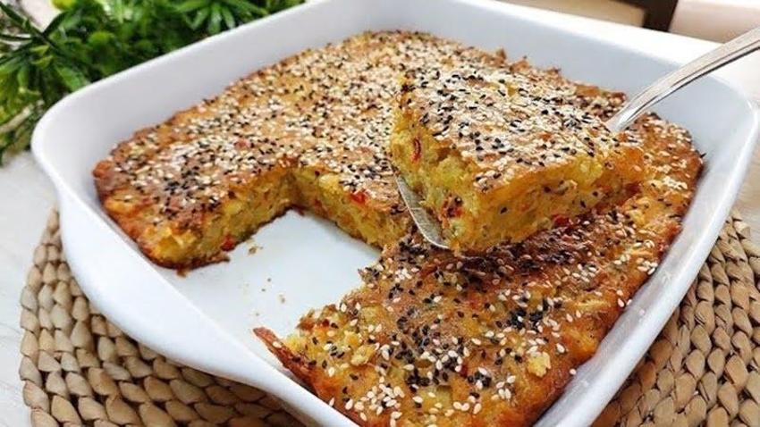 Sahurun zahmetsiz tarifi: Su içip yatanları bile ayıltıyor! Patatesli kek dilim dilim yenip, susatmıyor!