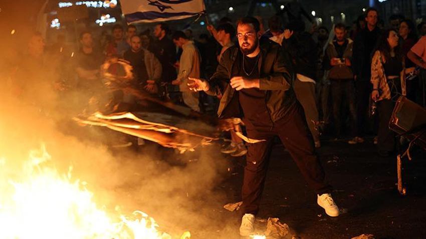 İsrail alev alev! Netanyahu'nun kararı kaos yarattı, görevden alındı