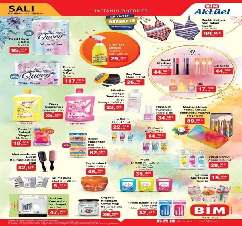 BİM 4 Nisan 2023 aktüel katalog yayınlandı!