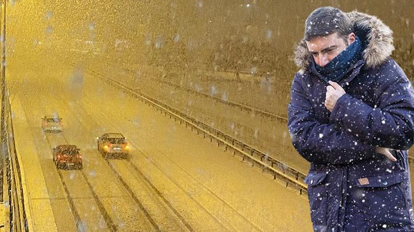 Yoğun kar yağışı başladı! Sıcaklık 15 derece düşüyor, Meteoroloji son dakika 56 il için uyardı