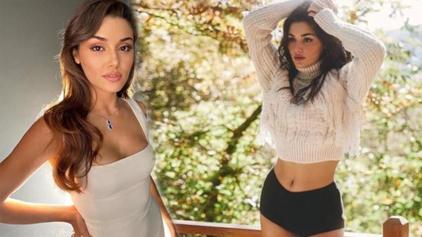 Hande Erçel sosyal medyayı salladı! Göğüs dekolteli pozlar
