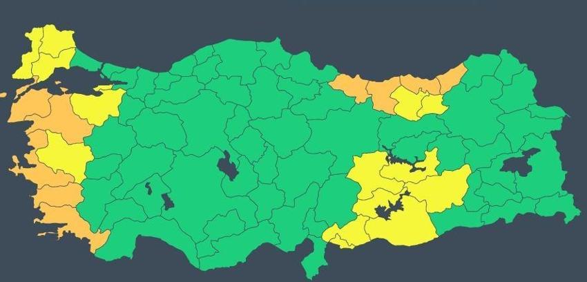 60 ilde şiddetli fırtına ve yağmur başlıyor! Kış geri döndü, Meteoroloji'den son dakika alarmı