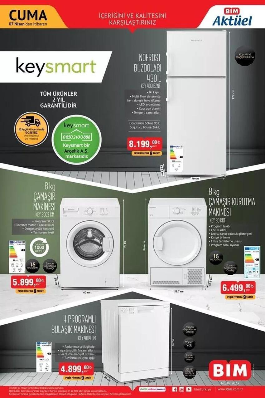 BİM 10-11 Nisan aktüel katalog 2023 yayınlandı! Evlenecek gençlere çeyiz seti, beyaz eşyada dev indirim!