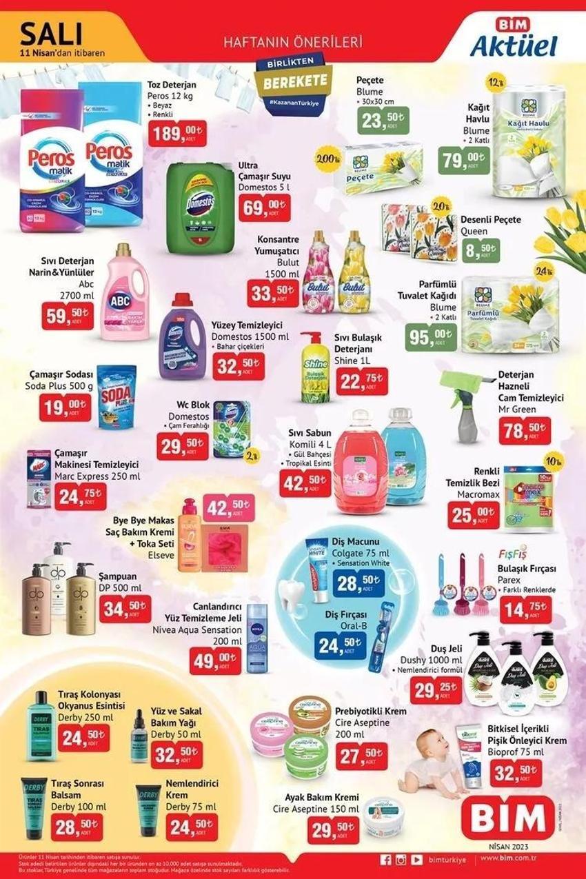BİM 10-11 Nisan aktüel katalog 2023 yayınlandı! Evlenecek gençlere çeyiz seti, beyaz eşyada dev indirim!