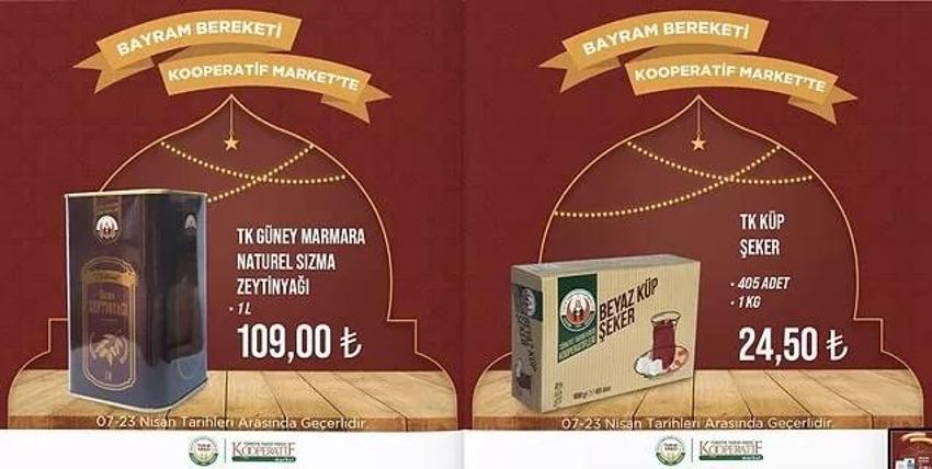 Tarım Market 18-23 Nisan aktüel katalog 2023 yayınlandı! Tarım Kredi'de ayçiçek yağı, 30'lu yumurtada bayram öncesi dev indirim var