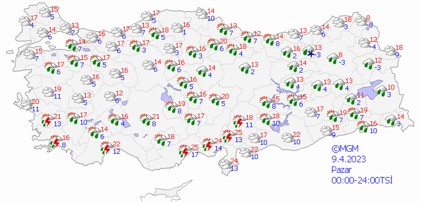 Kar ve şiddetli yağmur açıklaması! Sıcaklıklar düşecek, Meteoroloji'nin haritasına böyle yansıdı