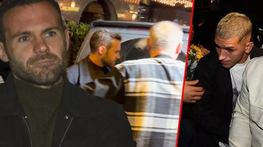Galatasaray'ın yıldızları gecelere aktı! Gazetecilere müdahale