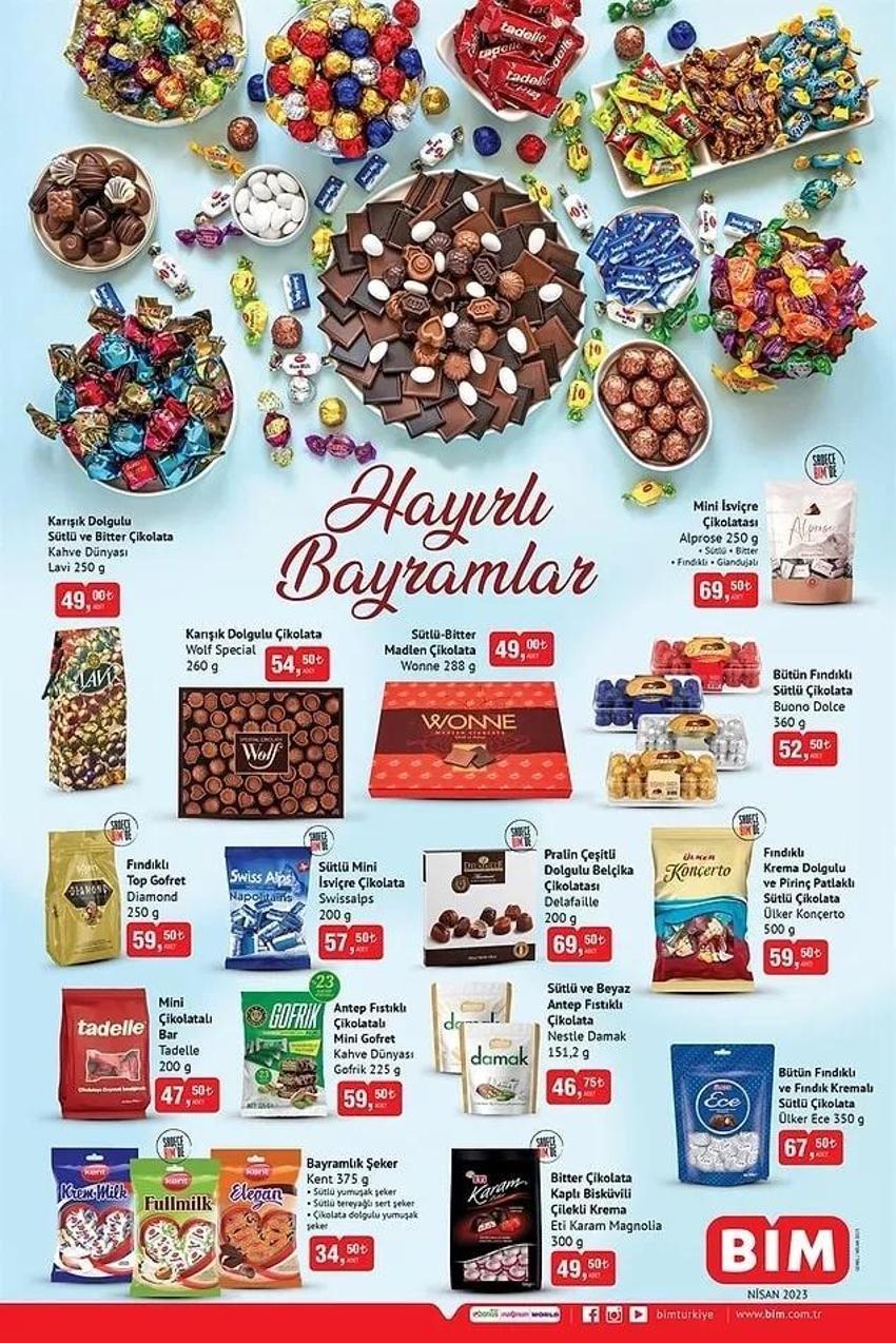 BİM bayram şekeri 2023 katalog yayınlandı! Ramazan Bayramı madlen, sütlü çikolatada dev indirim var!