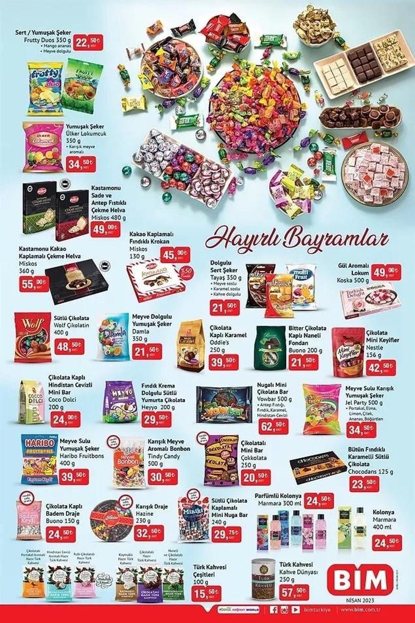 BİM bayram şekeri 2023 katalog yayınlandı! Ramazan Bayramı madlen, sütlü çikolatada dev indirim var!
