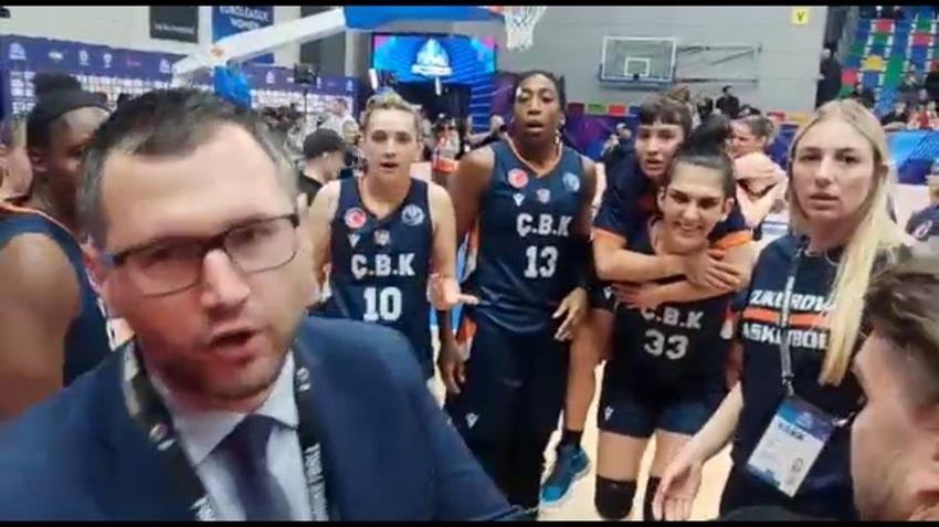 Prag'da skandal hareket! ÇBK Mersin Yenişehir Belediyesi'nin Türk bayraklı sevinci engellendi