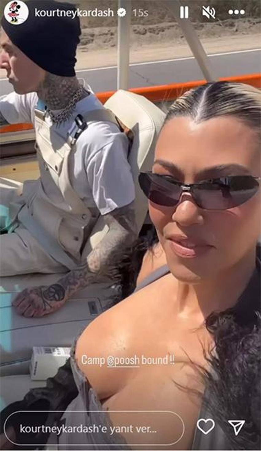 Kourtney Kardashian sosyal medyada gündem oldu!