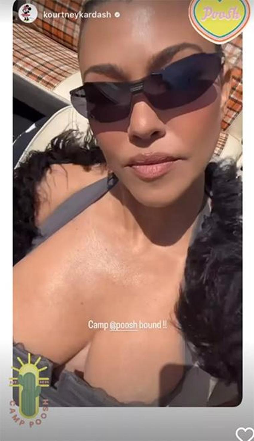 Kourtney Kardashian sosyal medyada gündem oldu!