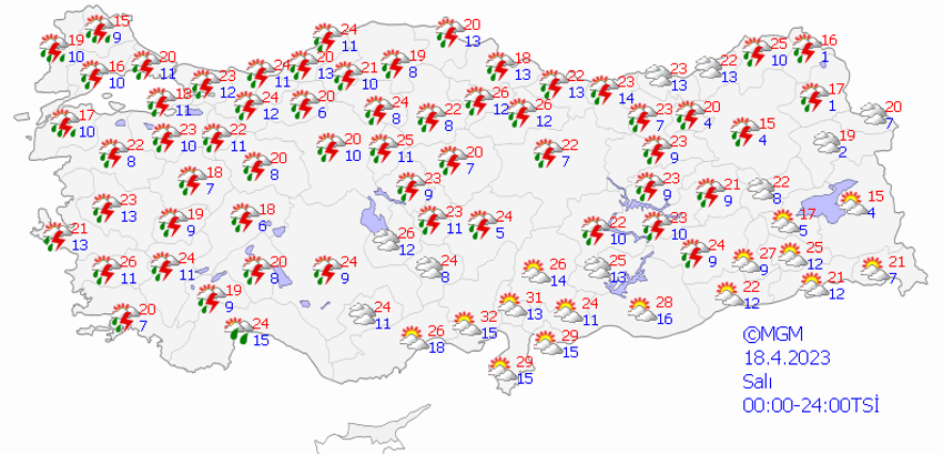 Meteoroloji'den yeni uyarı! Bayramda hava durumu gün gün açıklandı, kuvvetli yağış için saat verildi